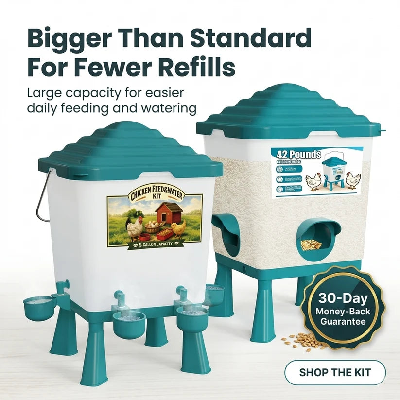 Waterer and Feeder Set